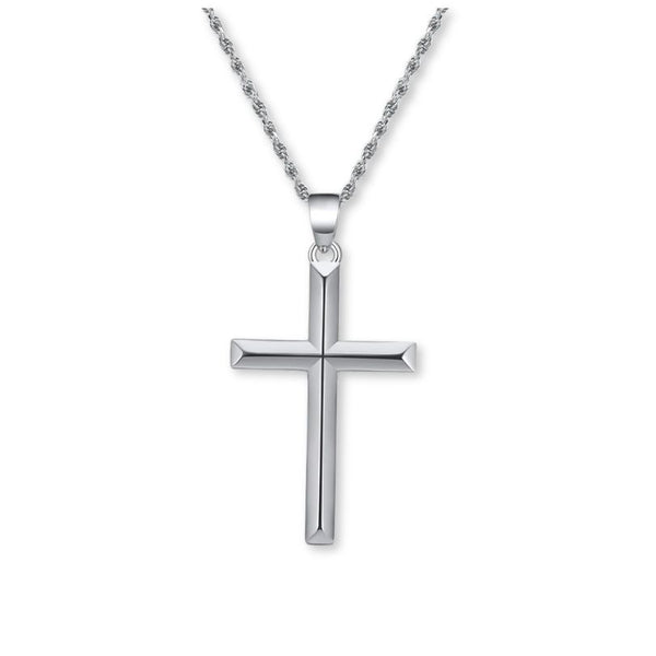 Sola Cross Necklace - Silver