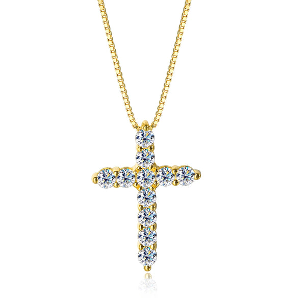 Luminara Cross Necklace - Gold