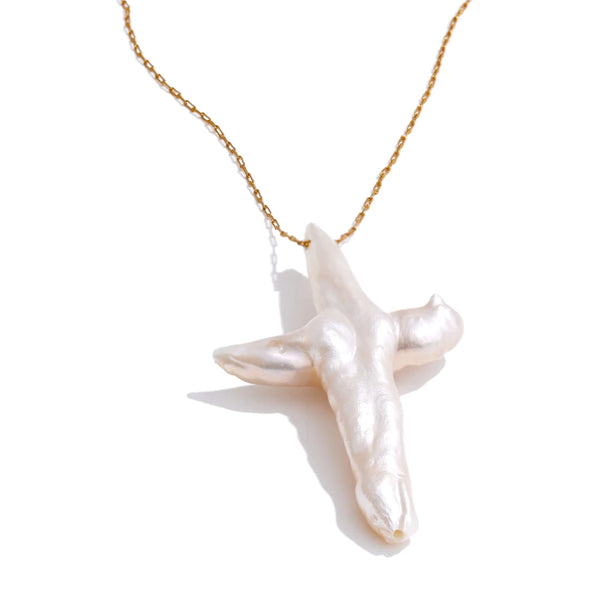 Perla Cross Necklace