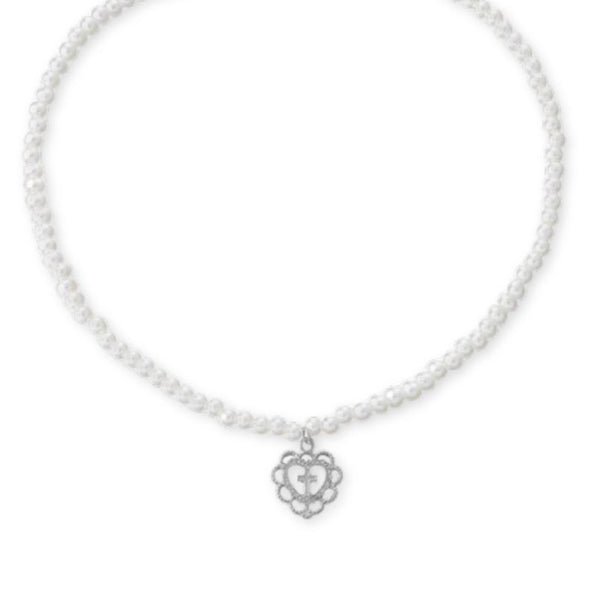 Lucia Cross Necklace - Silver
